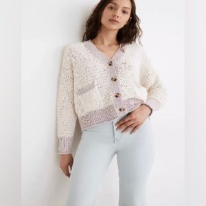 NWT Madewell Seabrook Cardigan Sweater in Colorblock